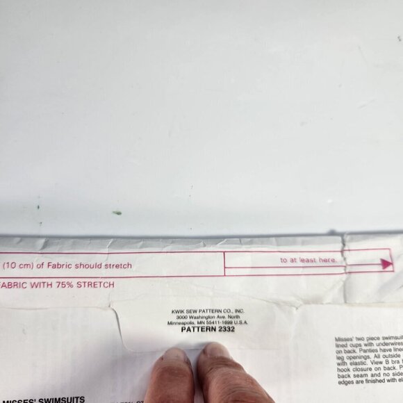 Kwik Sew Bathing Suit Patterns 2332 Two-Piece Boy Shorts or Hi Cut - Picture 5 of 8